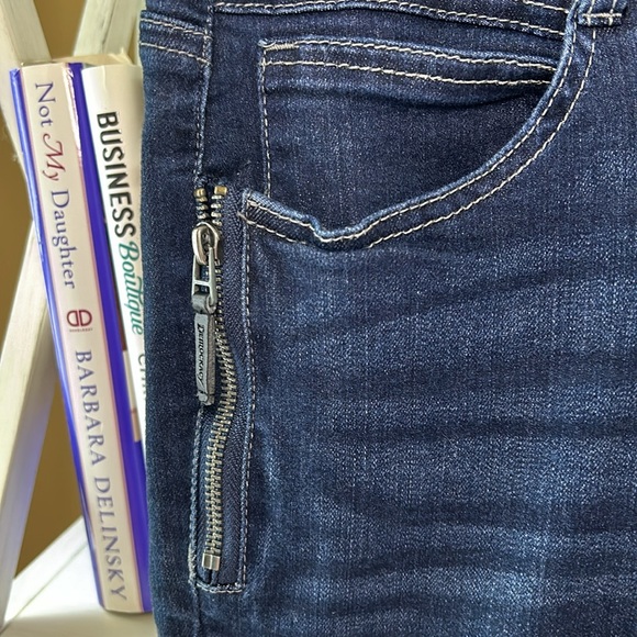 Democracy Ab Solutions Dark Cropped Zipper Detail Jeans sz 10 - Picture 3 of 7